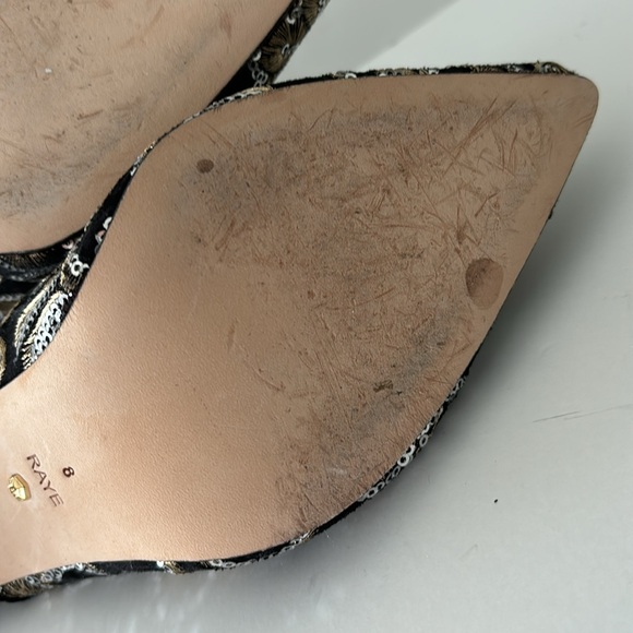Raye Logan Mule in Black Brocade and Dust Bag - Picture 12 of 15